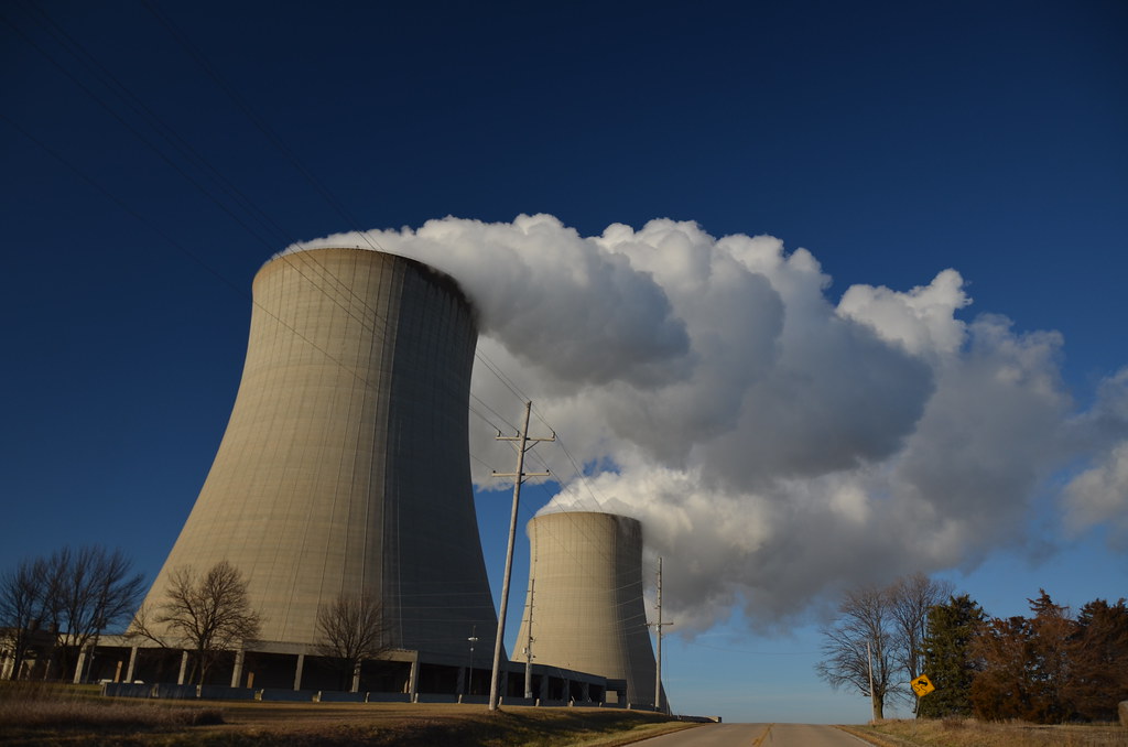 Active Cooling Towers of the Byron Nuclear Generating Station