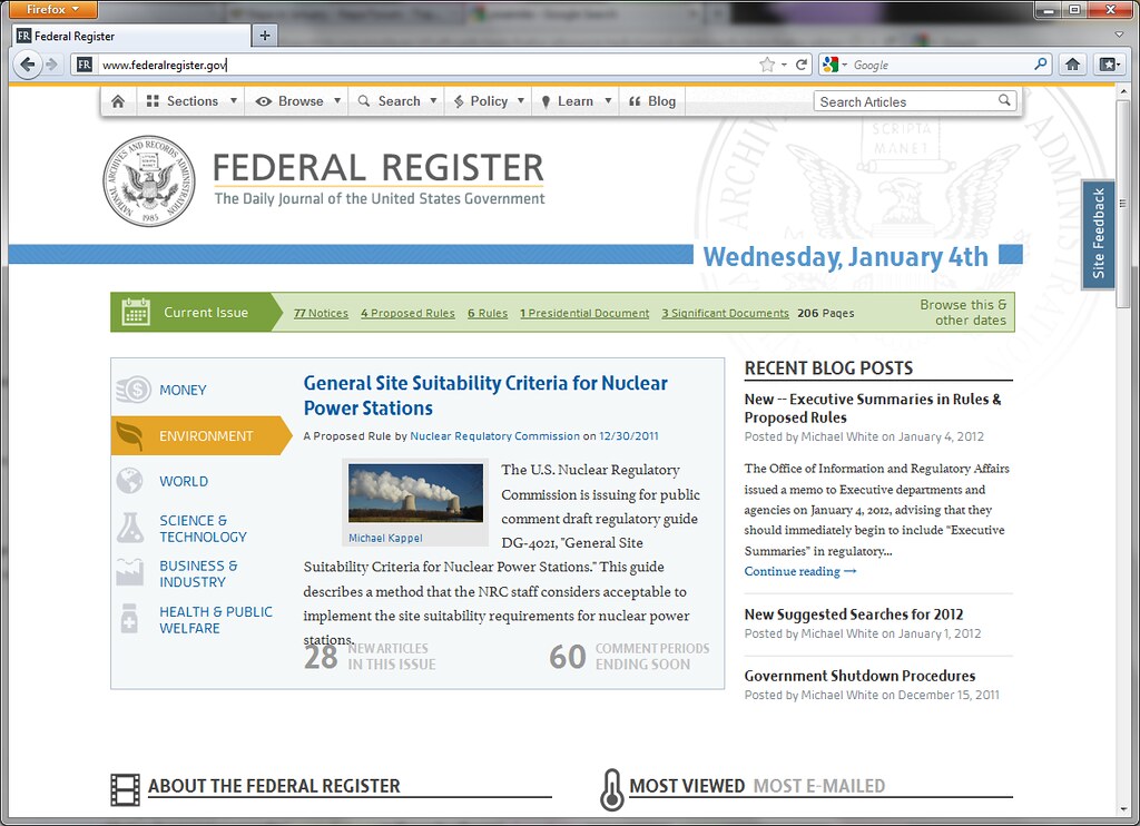 Image Used by Federal Register