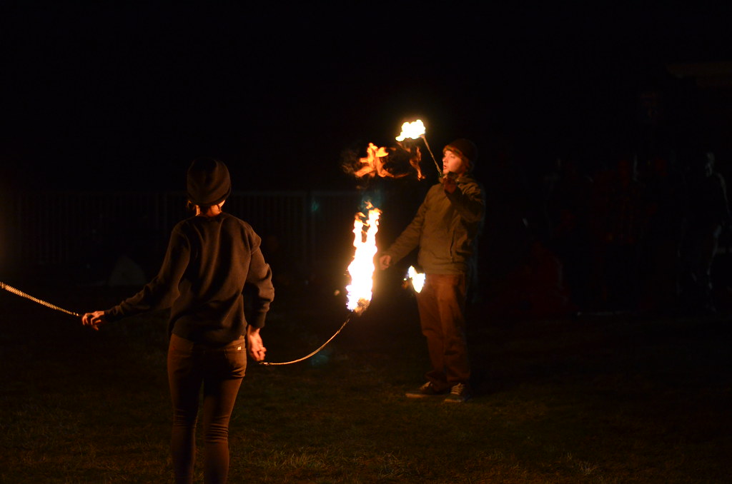 Firedancers at the Santa Cruz Lighthouse
