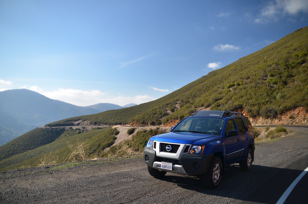Blue Nissan Xterra