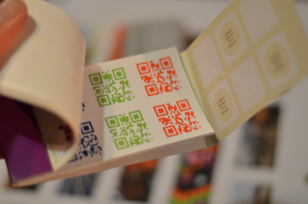 RGB QR Code Stickers