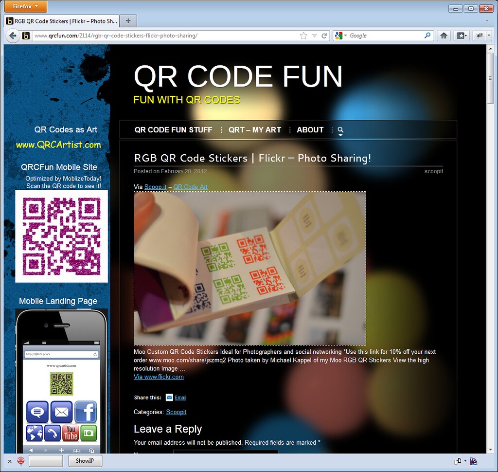 Image on QR Code Fun