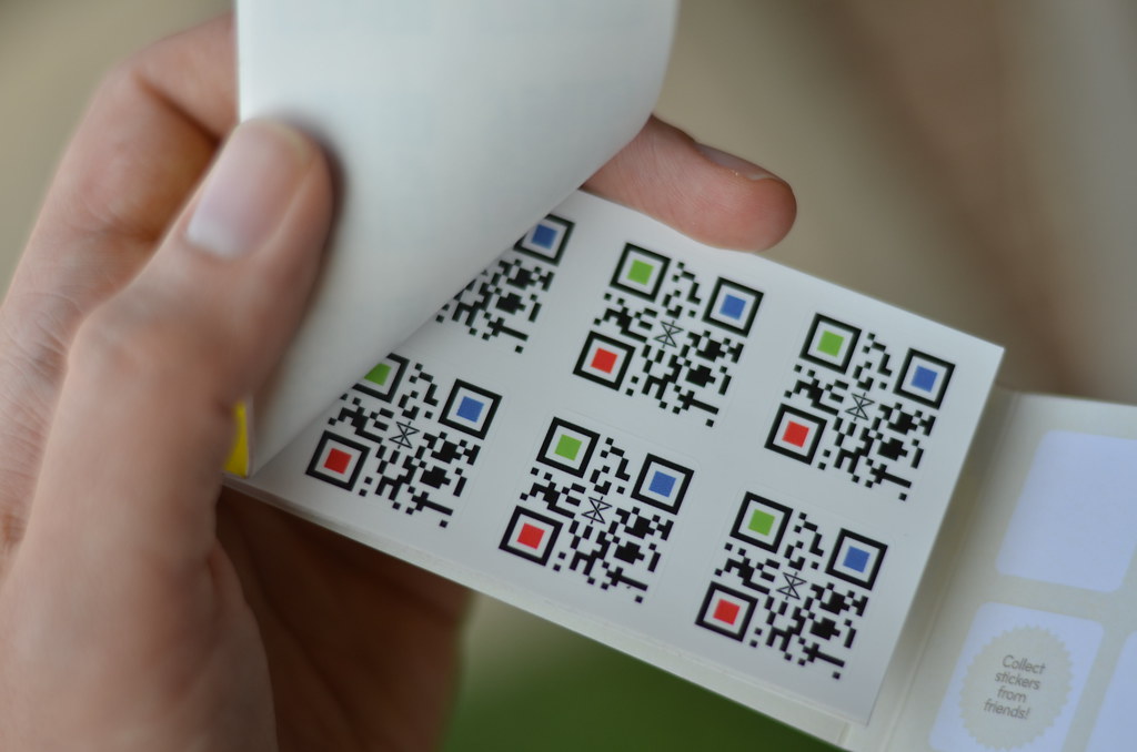 Colorful QR Code Stickers