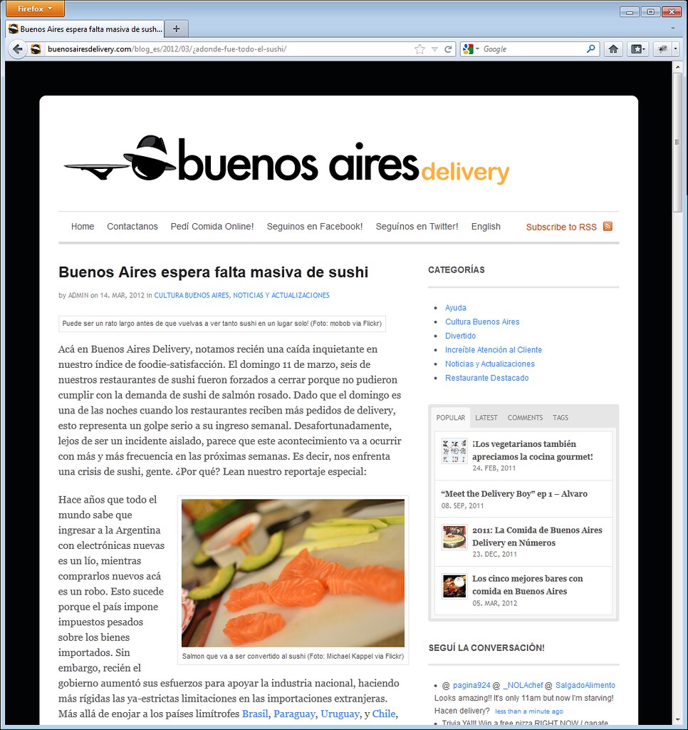 Image used on Buenos Aires Delivery