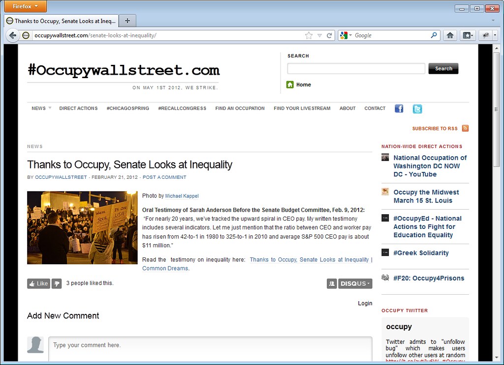 Image used by Occupy Wallstreet