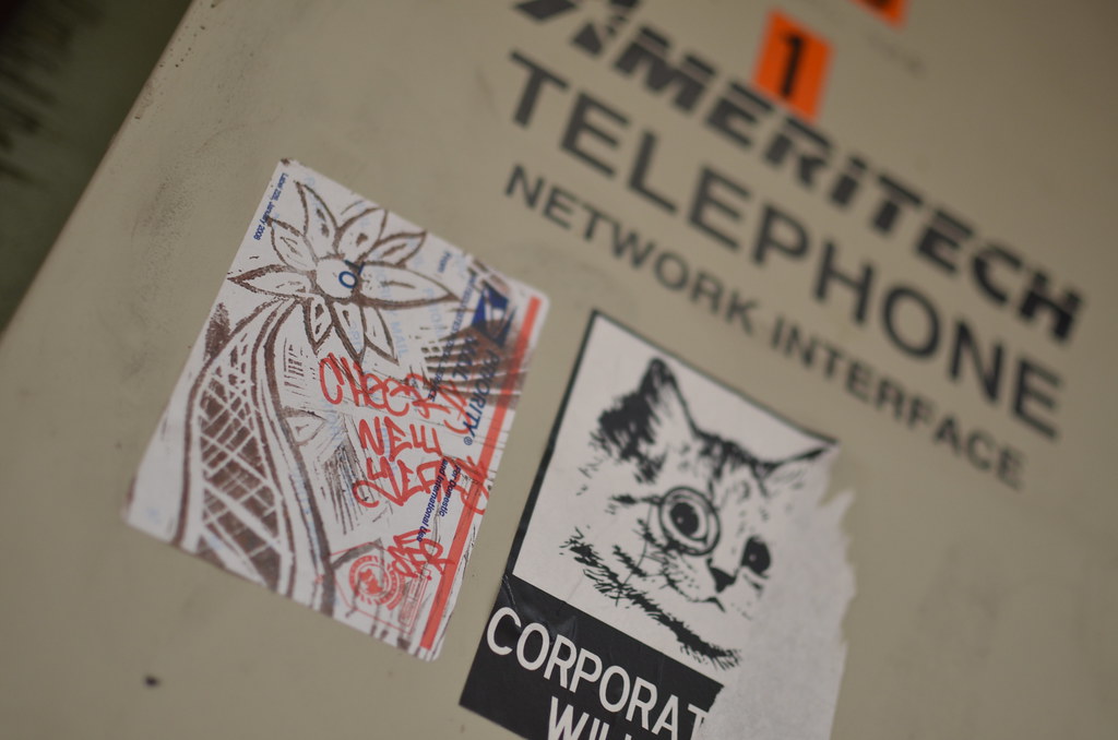 Naperville Sticker Art Graffiti