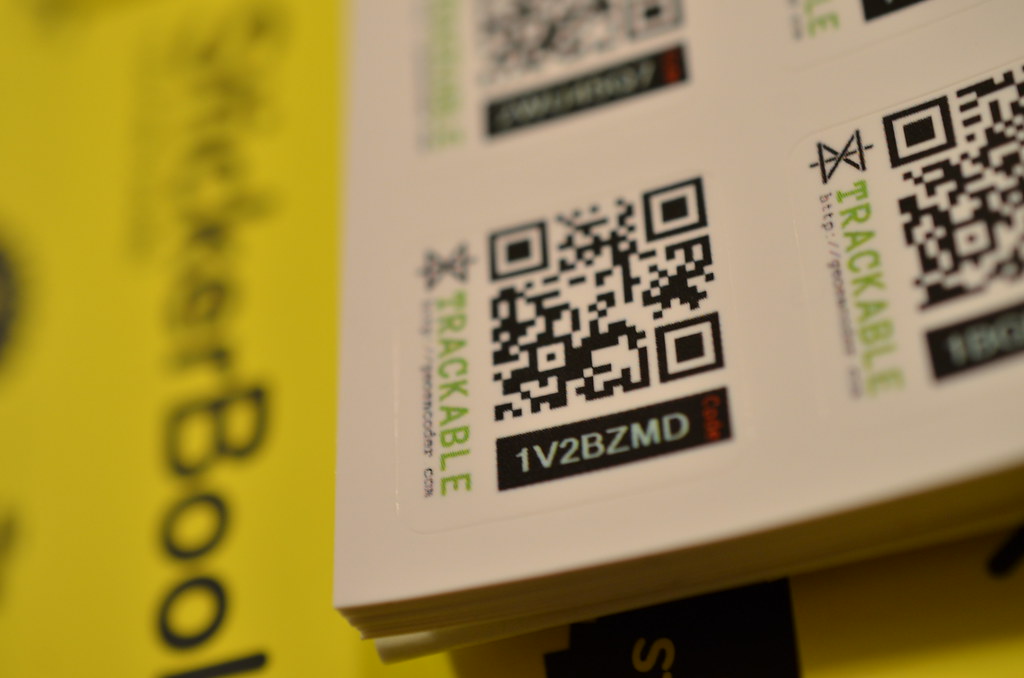 Trackable QR Code Stickers