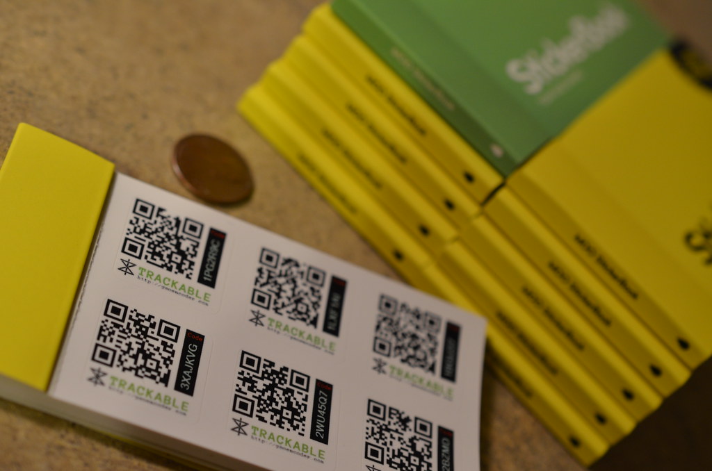 Trackable QR Code Sticker Book