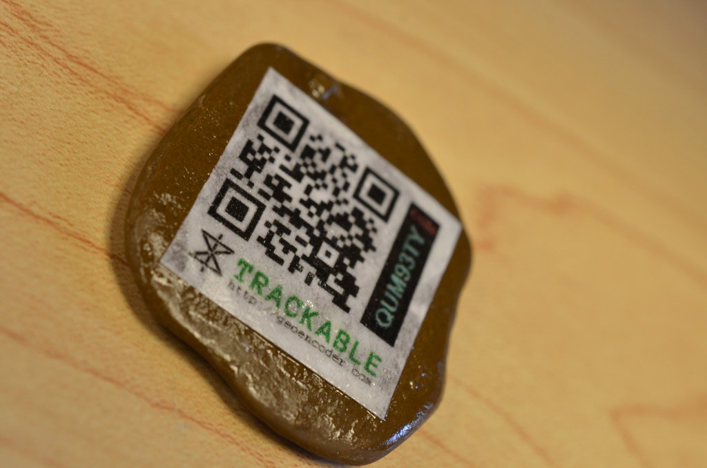 Homemade Trackable Rock