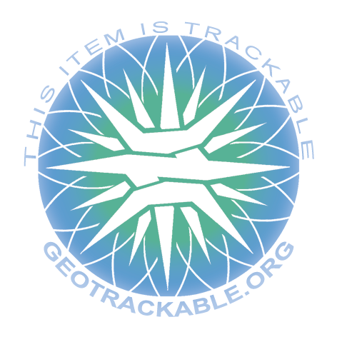 Geotrackable Light Blue with White