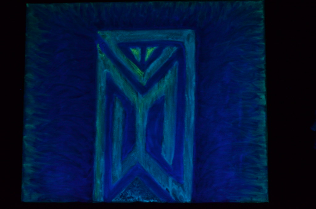 Glow-in-the-dark painting
