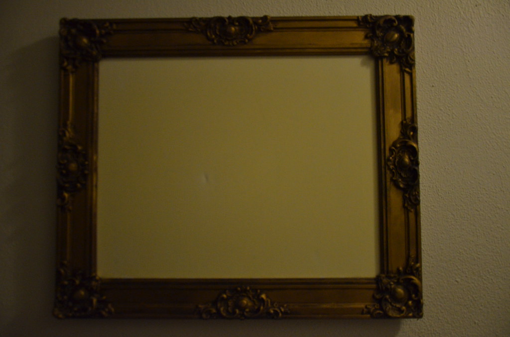“Nerve” Glow in the Dark Painting in Antique Victorian Frame with Light on