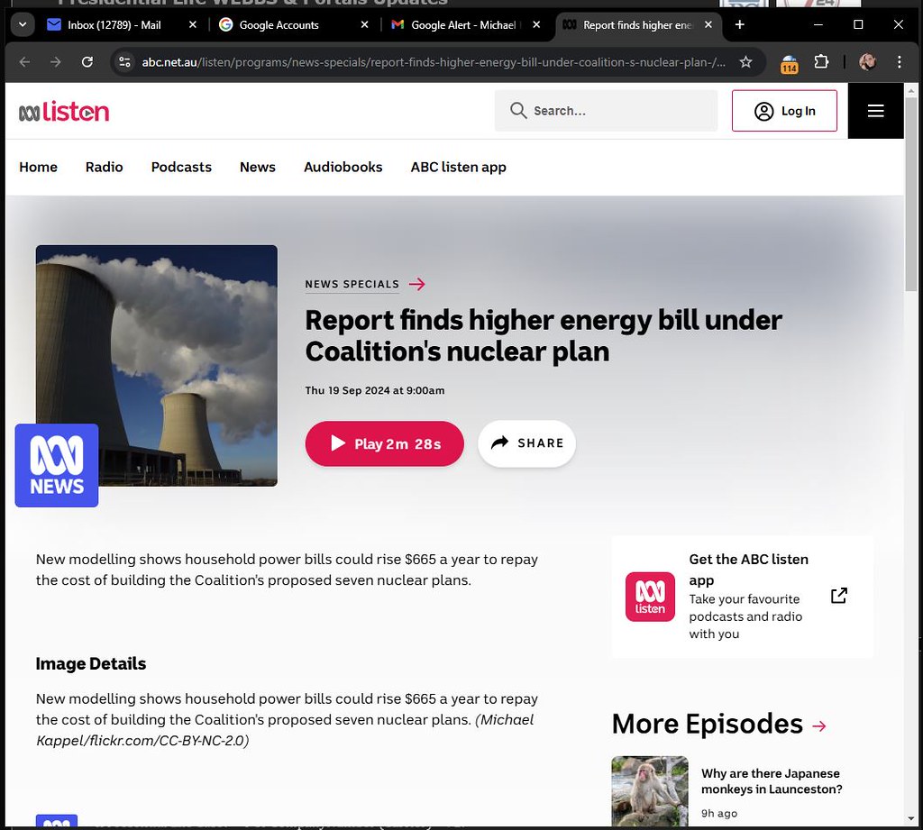 Report finds higher energy bill under Coalition’s nuclear plan