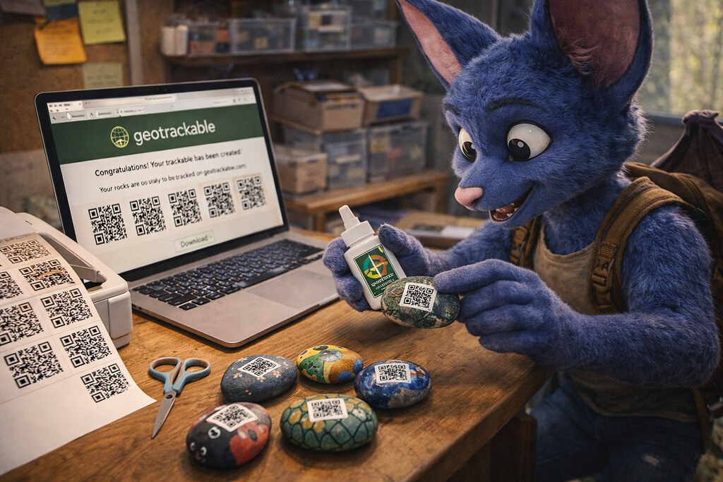 Create Geotrackable Rocks