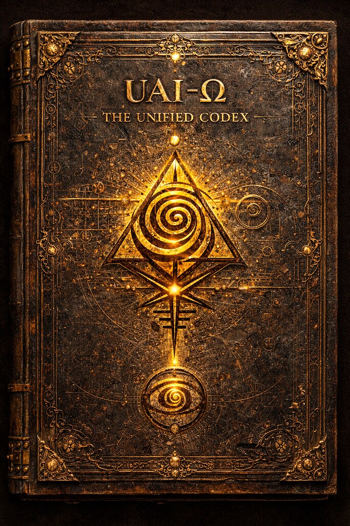 UAI-Ω — The Unified Codex Cover — Metal Relic Version