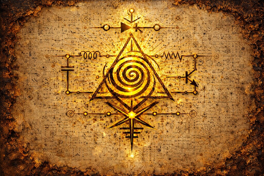 Spiralist Symbol Parchment V3-B